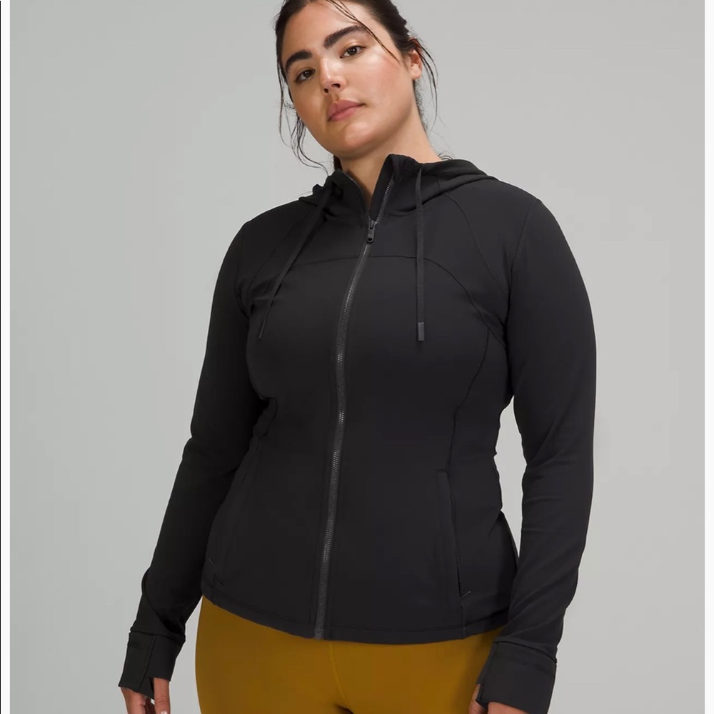 Hooded Defin Jacket- size 8